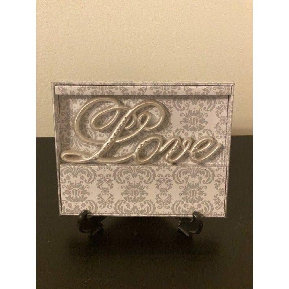 Rhinestone Love Wedding Cake Topper